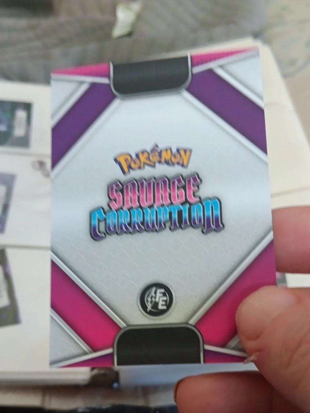 Pokemon Celebi Card with Green, Purple & Pink Artwork